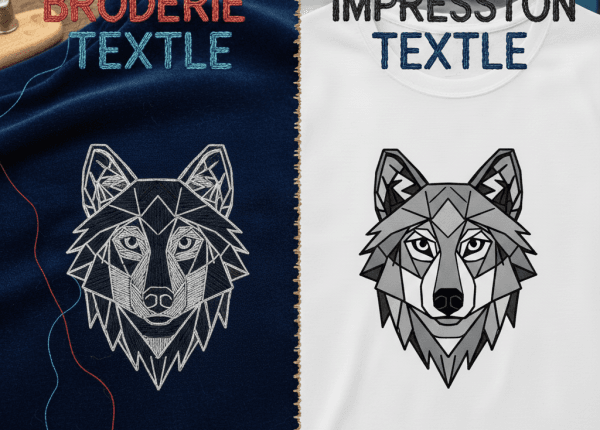 broderie vs impression textile comparaison côte à côte