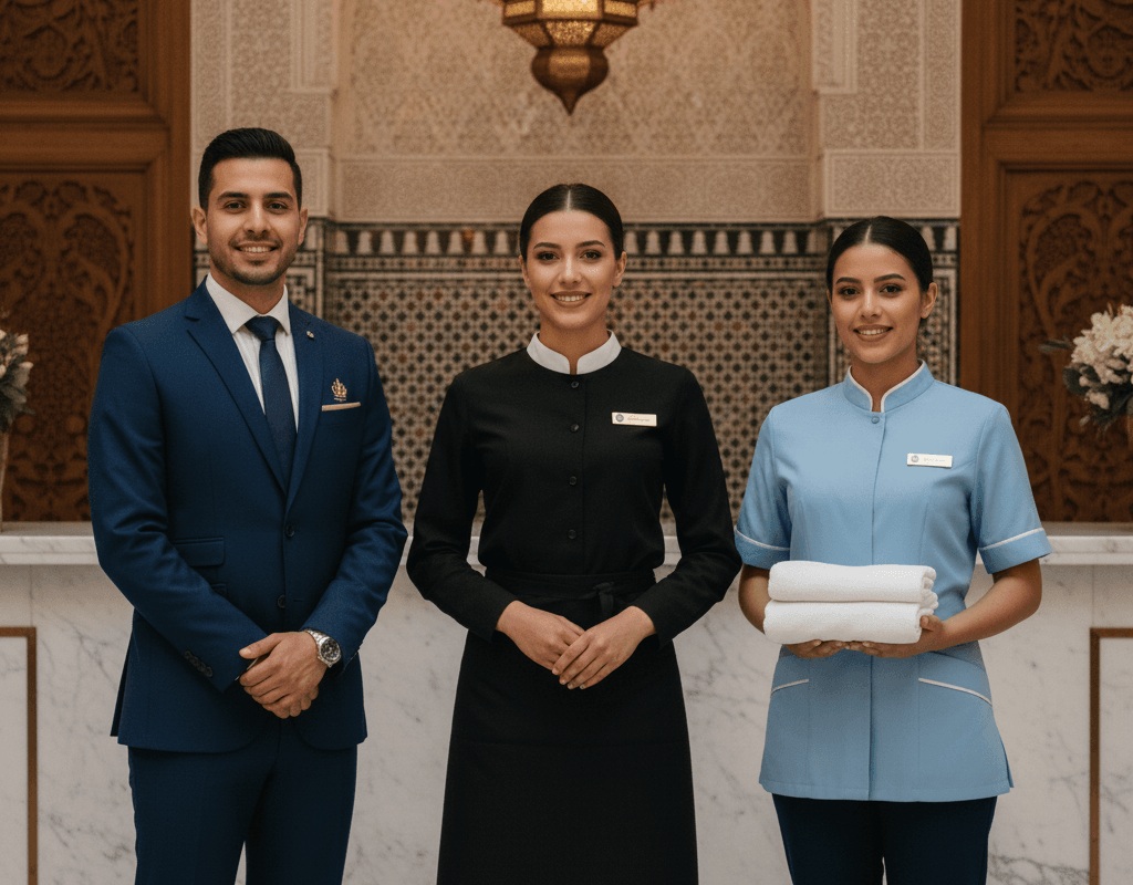 uniformes personnalisés hôtel code couleur départements